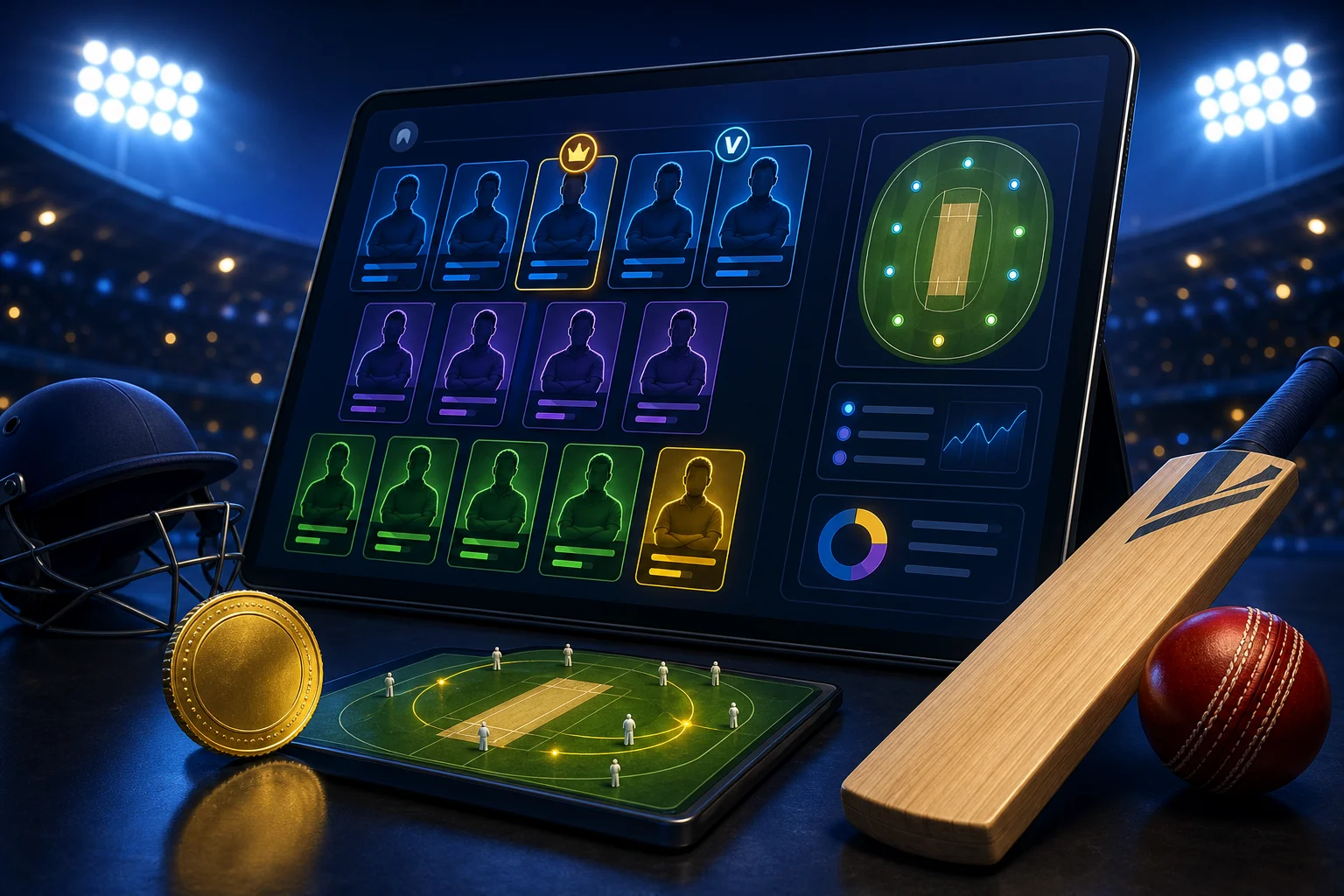 Fantasy sports app screen for route comparison